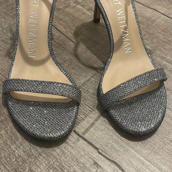 NWOB!! Stuart Weitzman - Nunakedstraight Strap Sandal Mid Heel Sandals - 4.5B - Picture 8 of 8